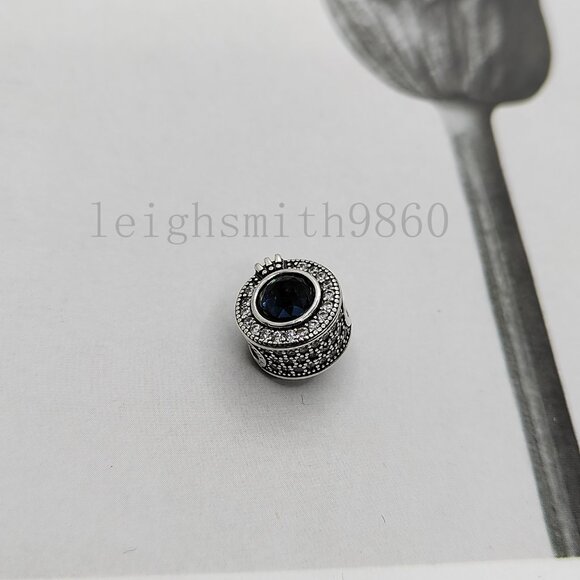 Pandora Sparkling Blue Crown O charm - Picture 3 of 6